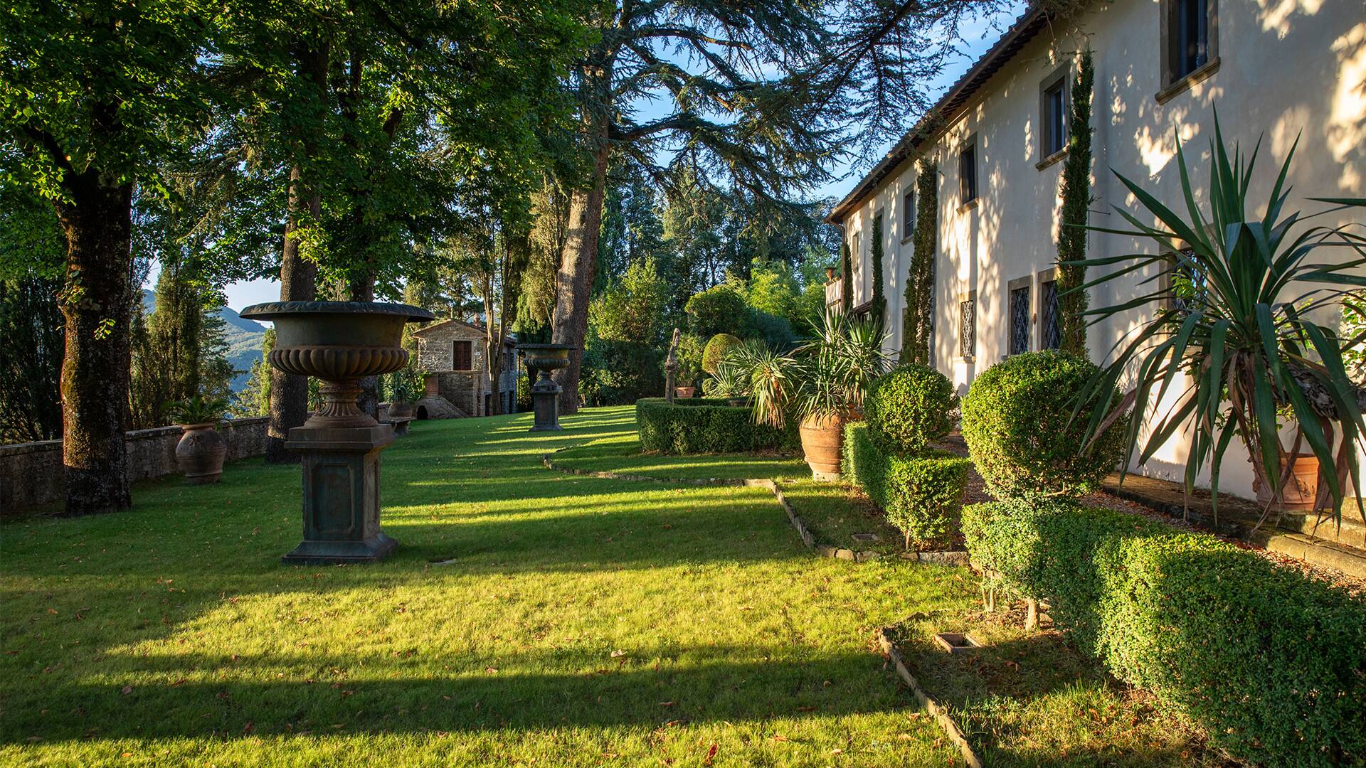 cedar terrace and extensive garden